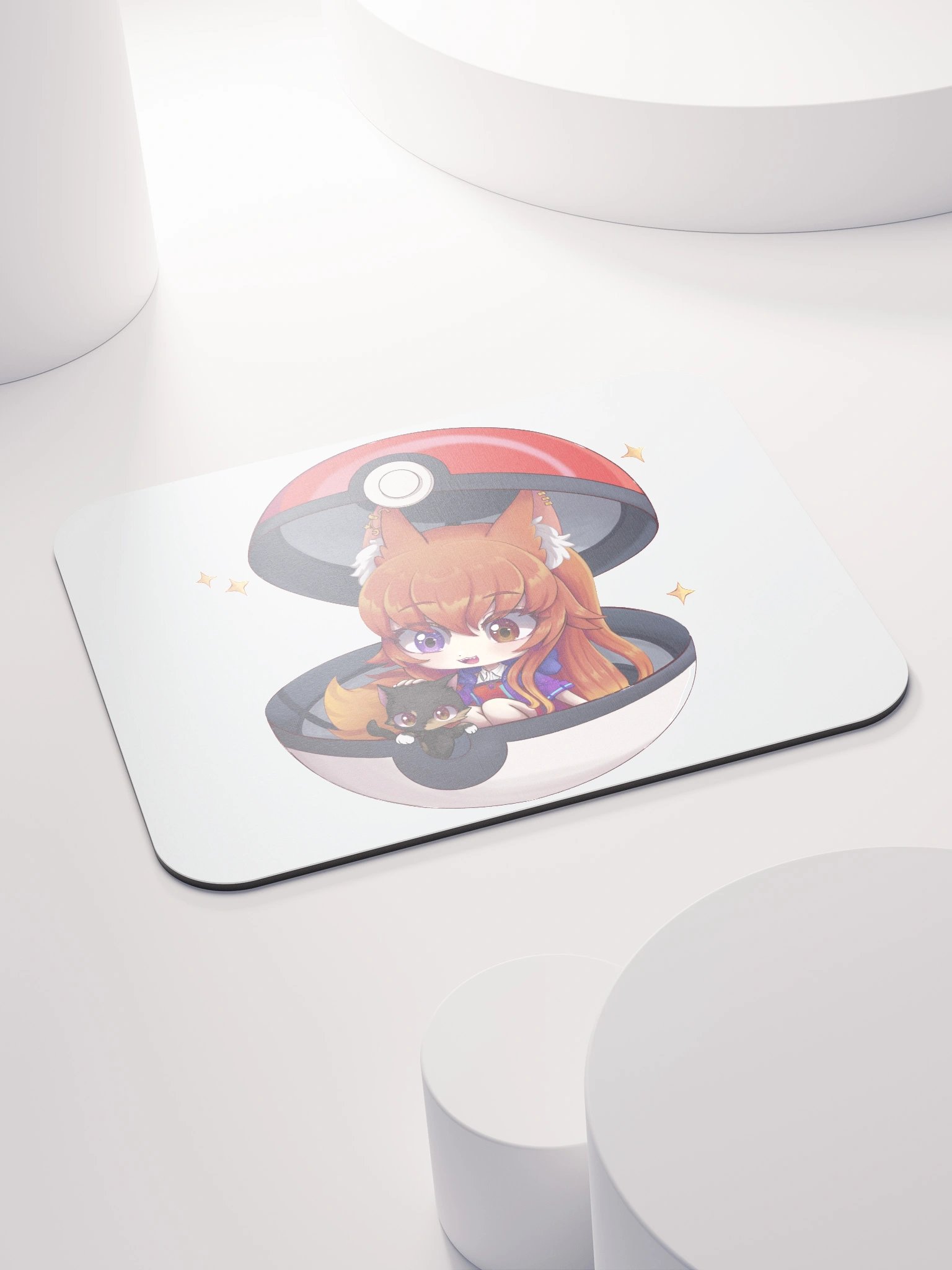 Whimsical Fox-Eared Mouse Pad product image (4)