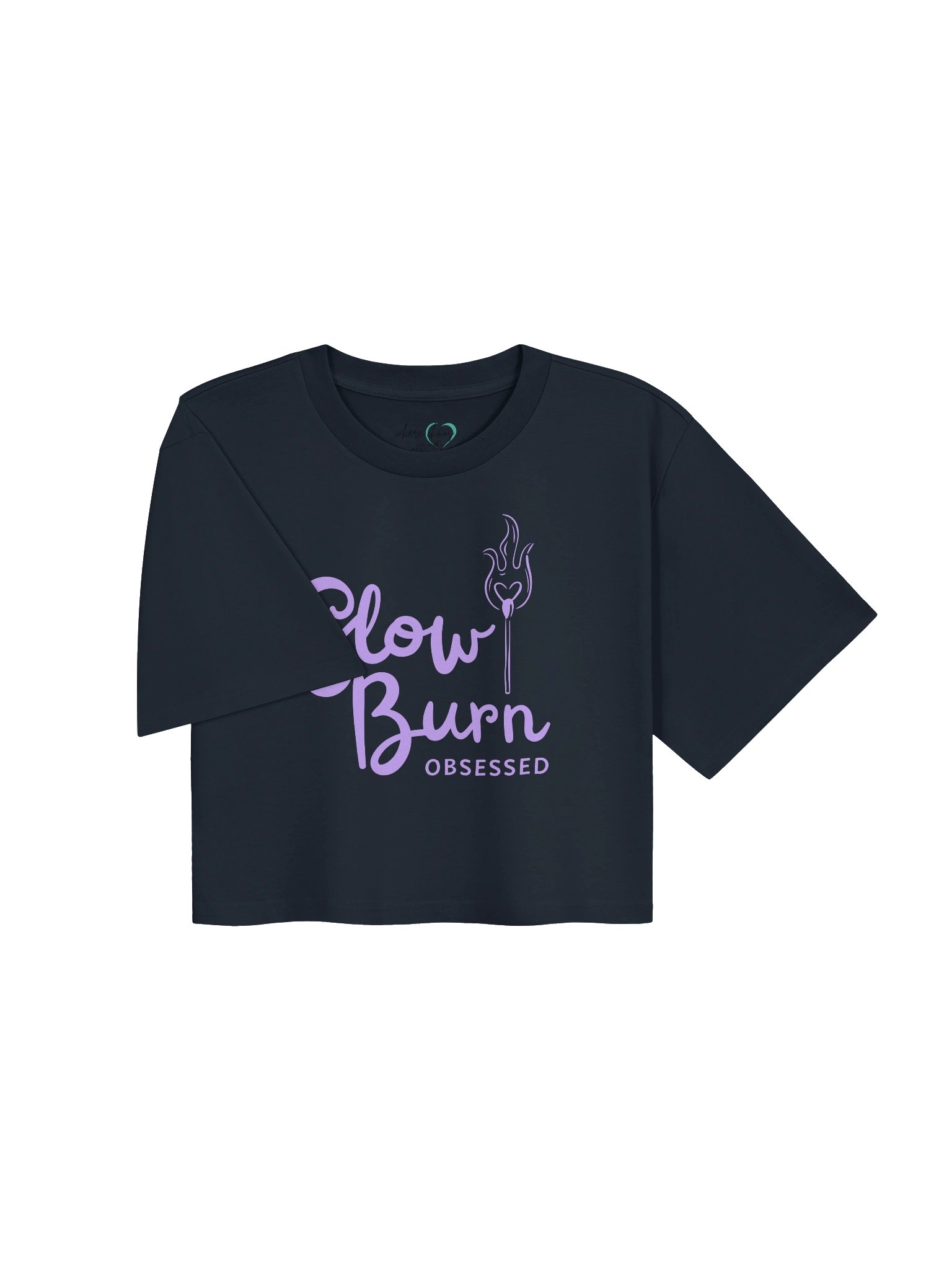Slow Burn Obsessed | Purple Flame Crop product image (2)