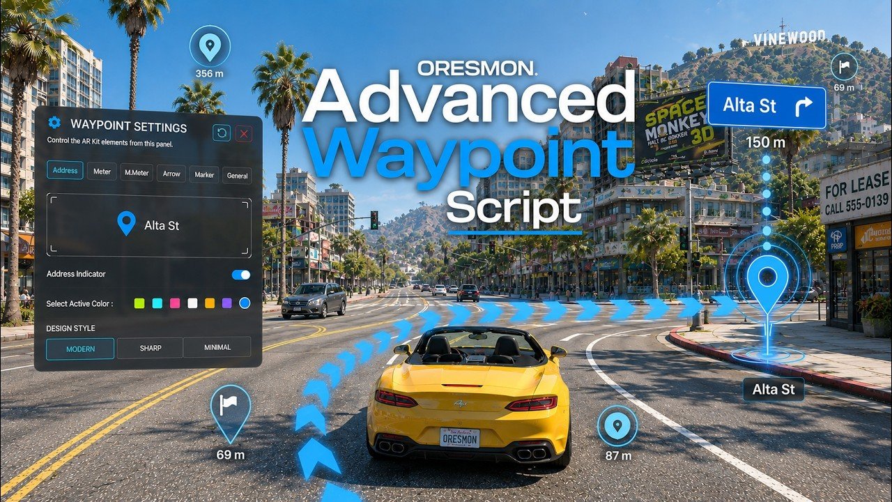 FiveM Advanced Waypoint Script | Fully Customizable [ qbcore / esx / qbox ] product image (1)