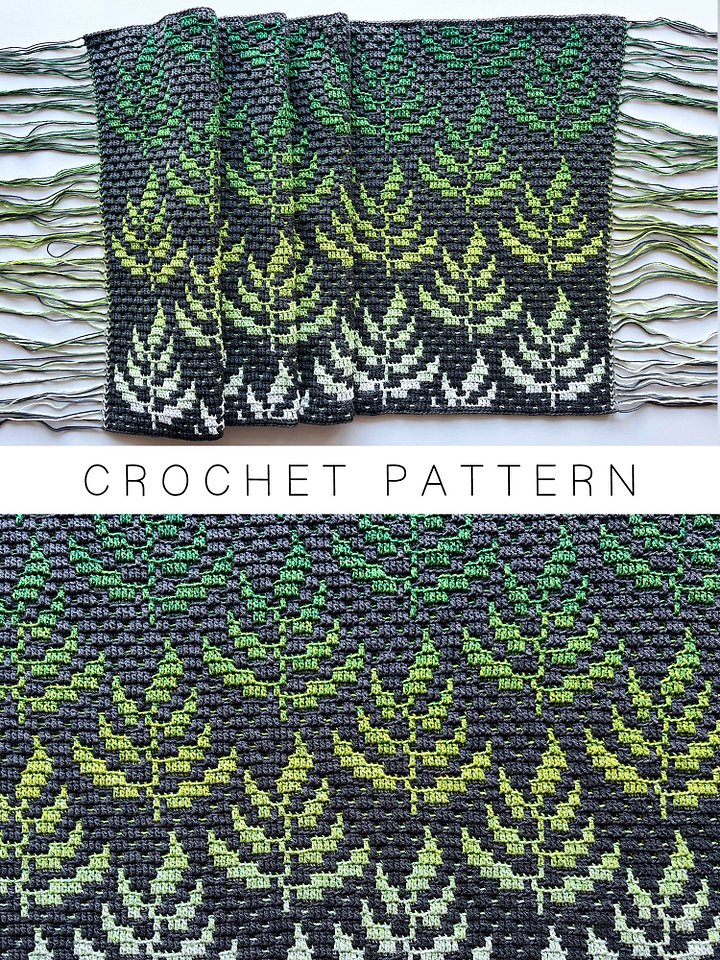 Crochet Pattern: Leafling Mosaic Overlay Design product image (1)