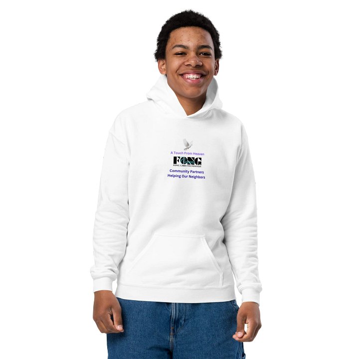 Heavenly Dove Youth Hoodie White product image (2)