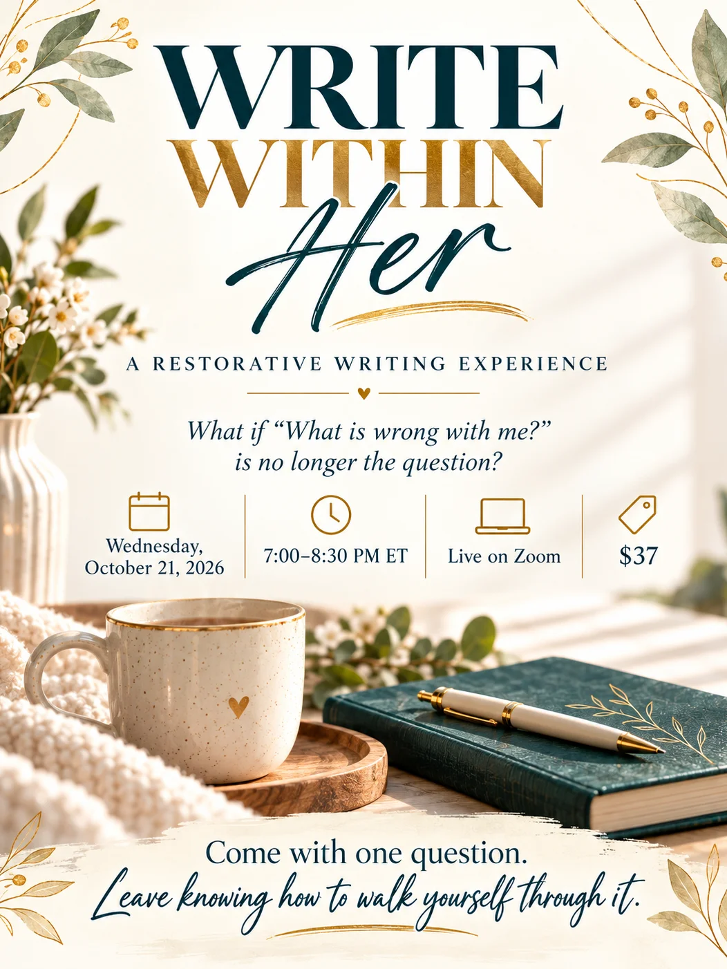 WRITE WITHIN HER | Live On-line Restorative Journaling Experience product image (2)