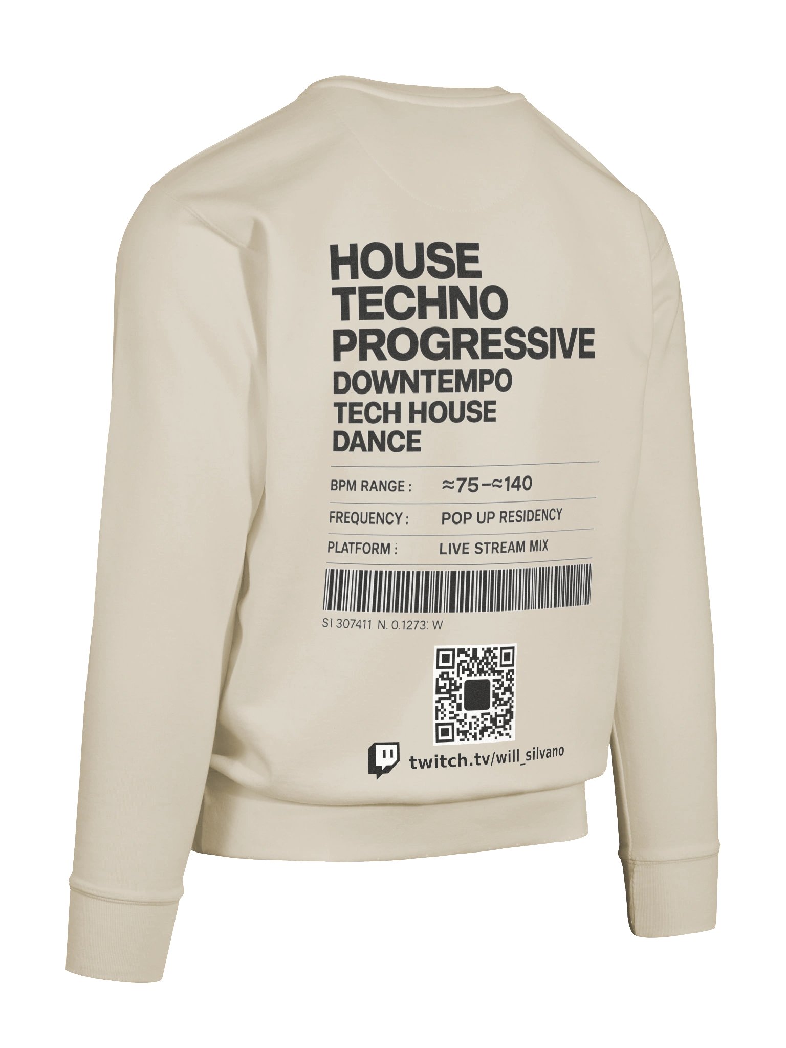 sweater printed logo black product image (12)