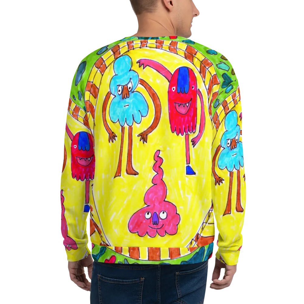 Abstract Doodle Folk Unisex Sweatshirt product image (10)