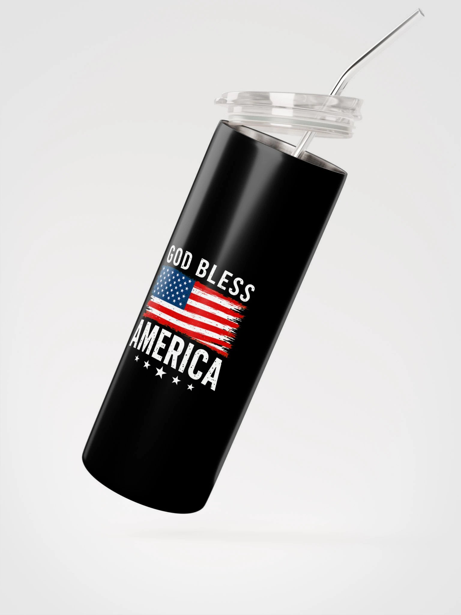 USA Collection God Bless America Tumbler with Straw product image (2)