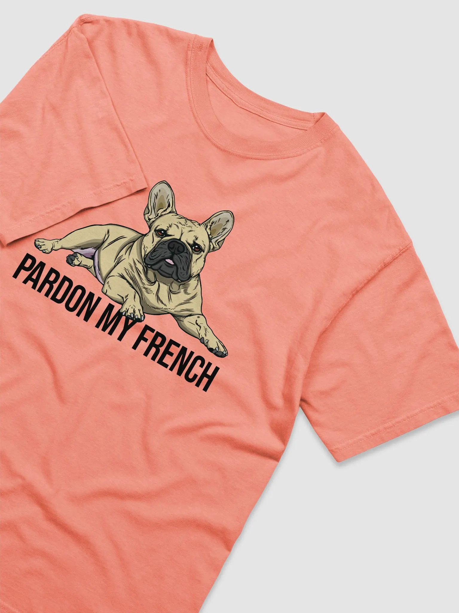 Pardon My French T-Shirt of a French Bulldog | Funny T-Shirt for Frenchie Owners product image (6)