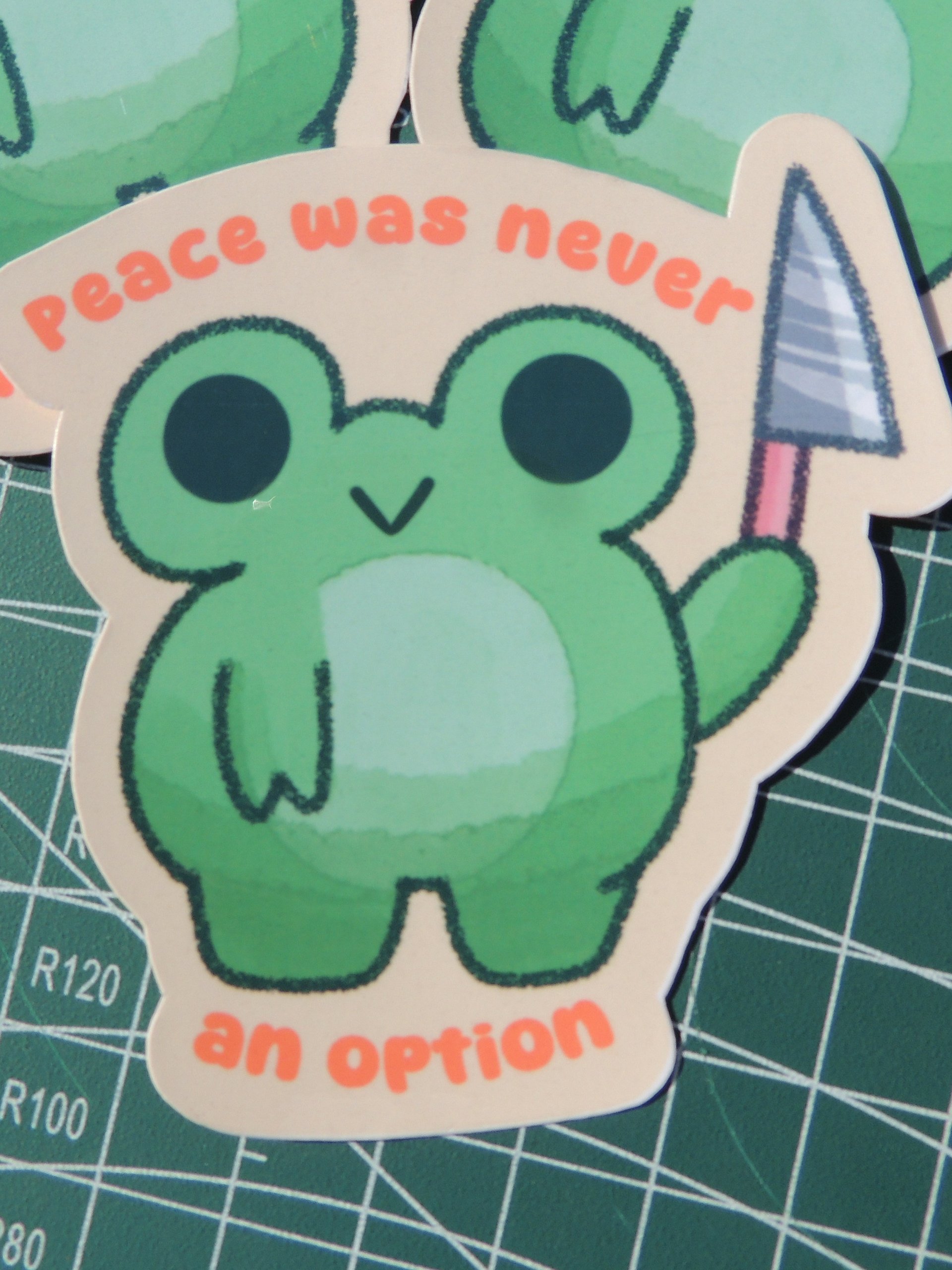 Peace Was Never An Option Sticker product image (4)