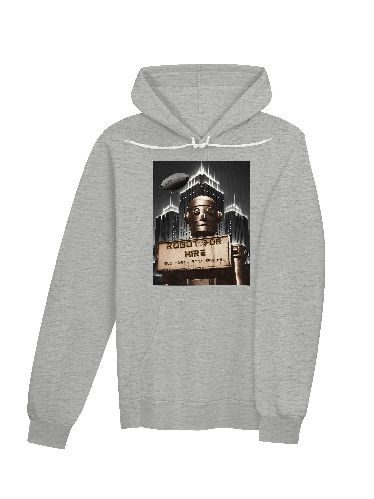 Robot For Hire - Art Deco Hoodie - Vintage Sci-Fi Style product image (28)