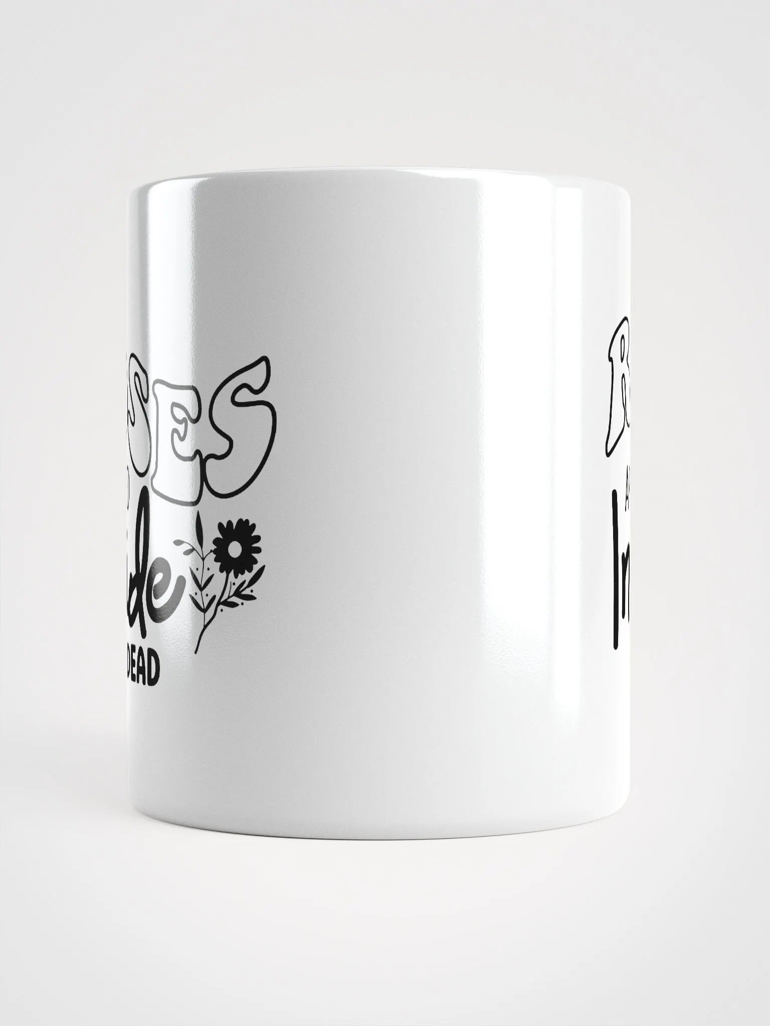 Roses Are Red Inside Im Dead Glossy Mug product image (5)