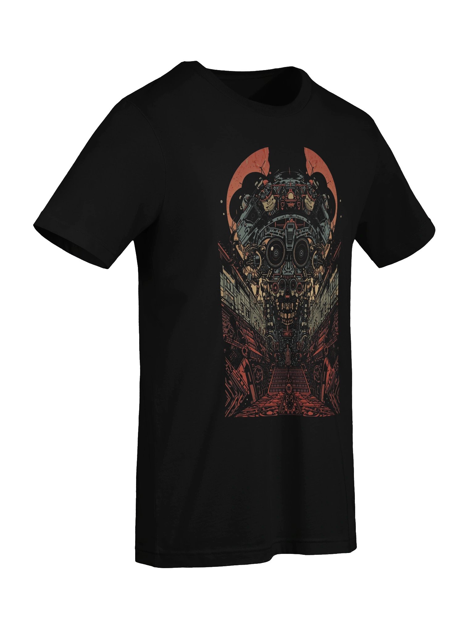 Retro-Futurist Robot Skull Lightweight T-Shirt product image (2)