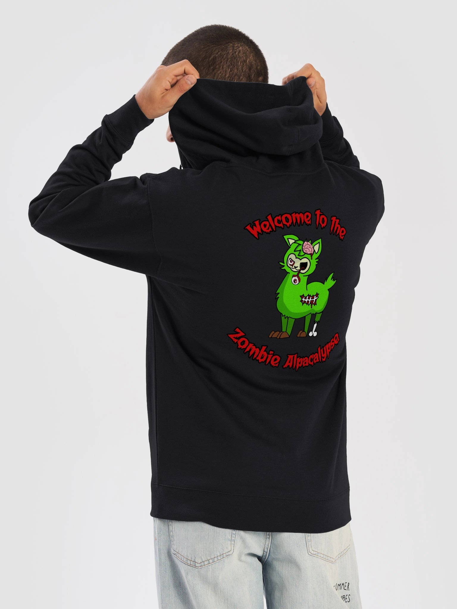 Zombie Alpacalypse Hoodie product image (18)