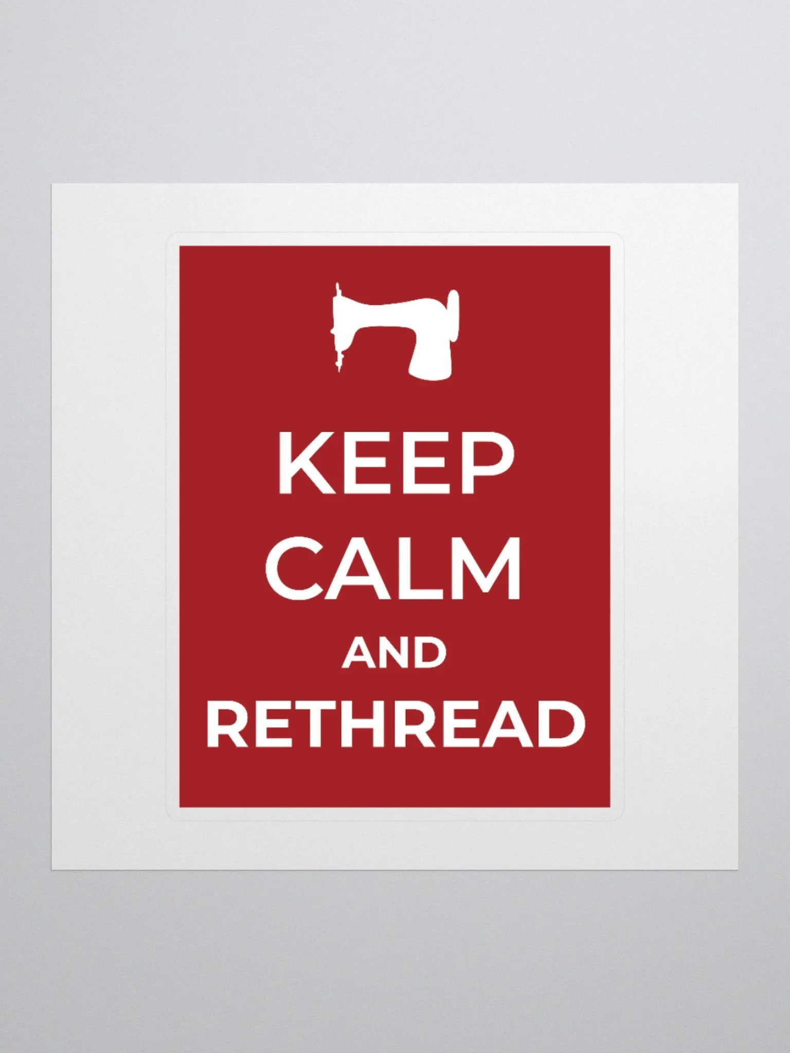 Keep Calm Red Sticker product image (1)