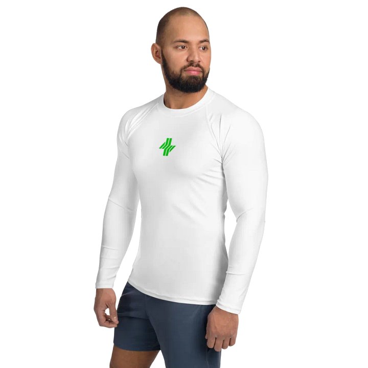 Cowbolt, White Rash Guard With Small Print product image (2)