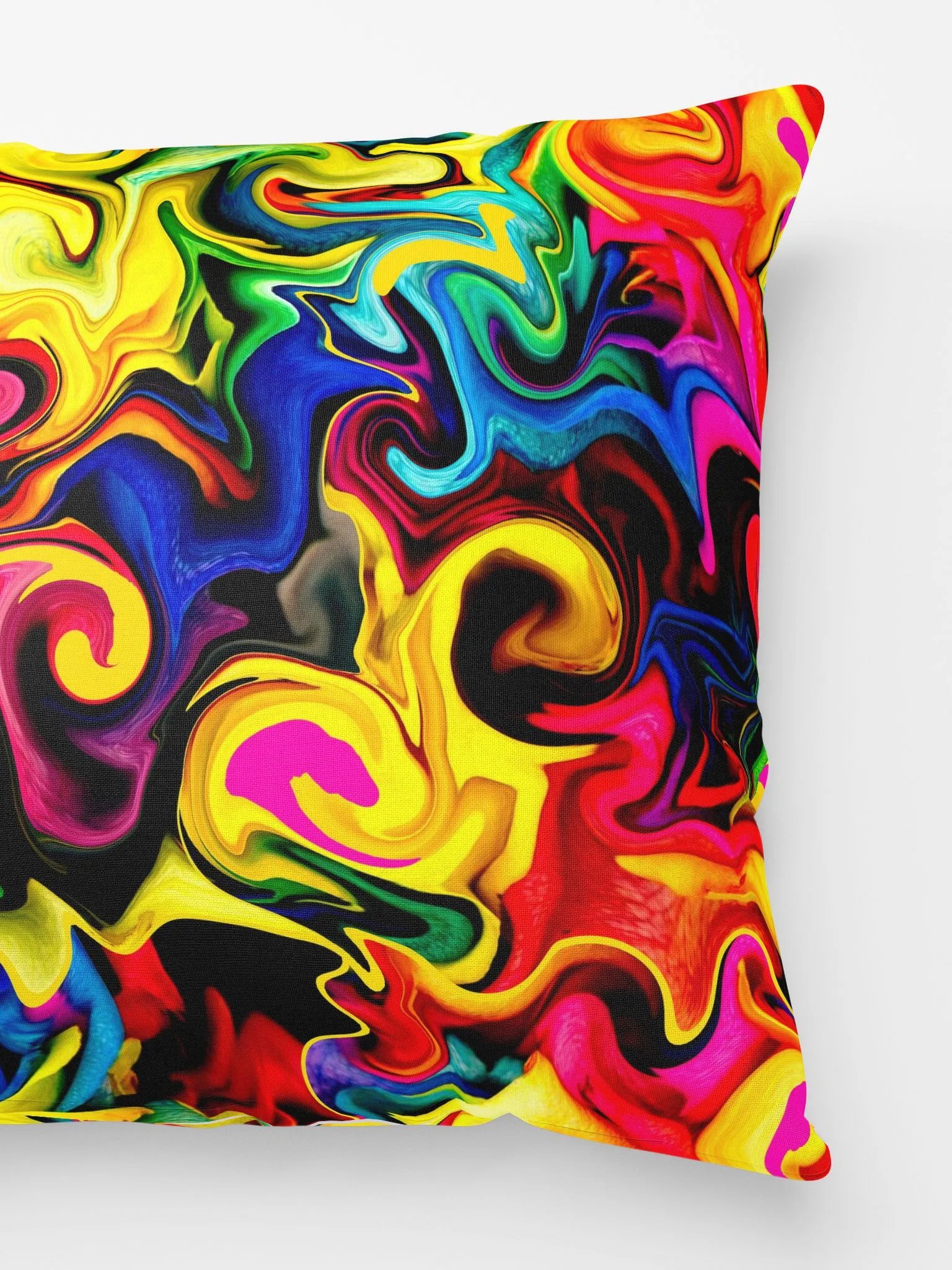 Colorful Rainbow Throw Pillows – Vibrant Patterned Decorative Cushion for Home Décor Accents product image (2)