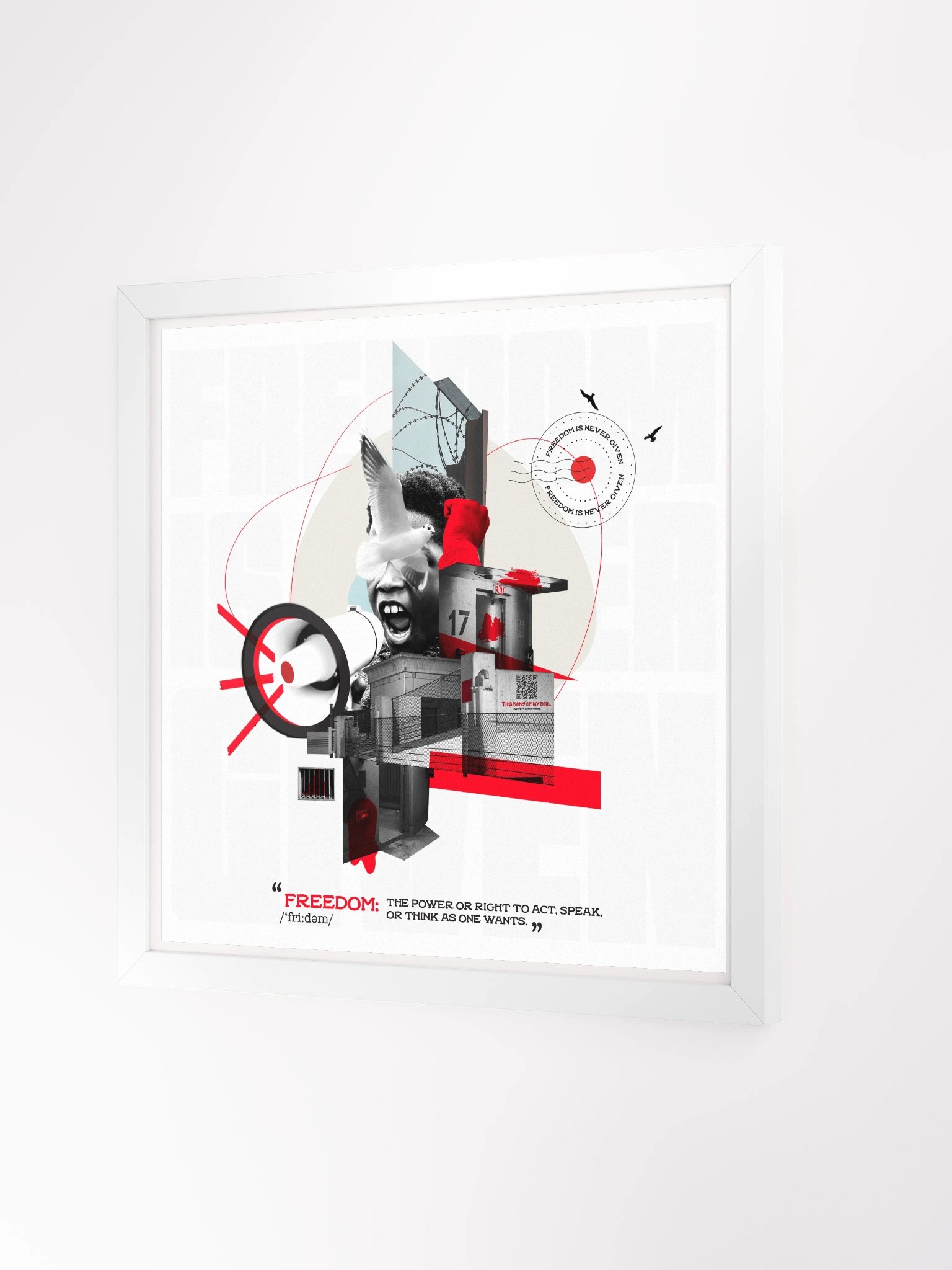 Freedom is never given product image (4)