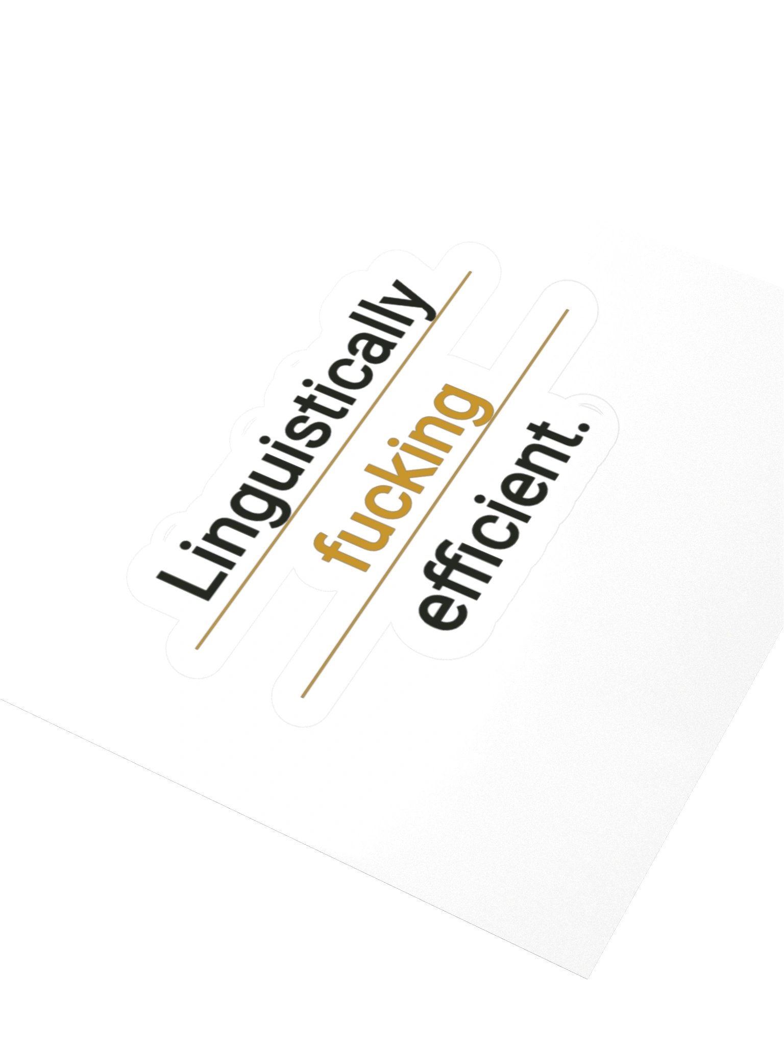 Linguistically... efficient Sticker product image (9)