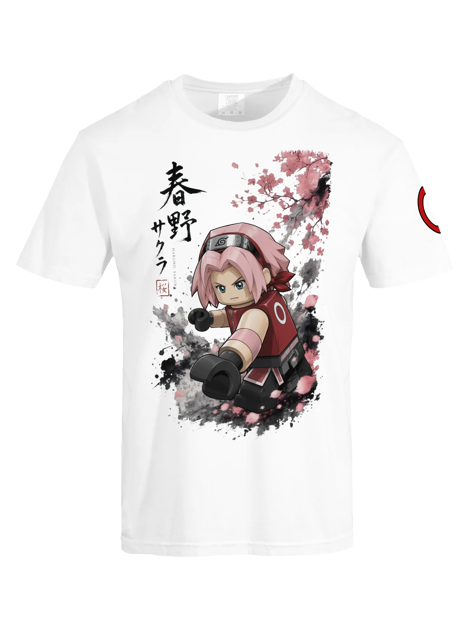 Pink Warrior Sakura Lego-Style Tee product image (3)