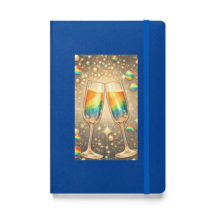 Rainbow Champagne Celebration Journal / Guestbook - BLUE product image (1)