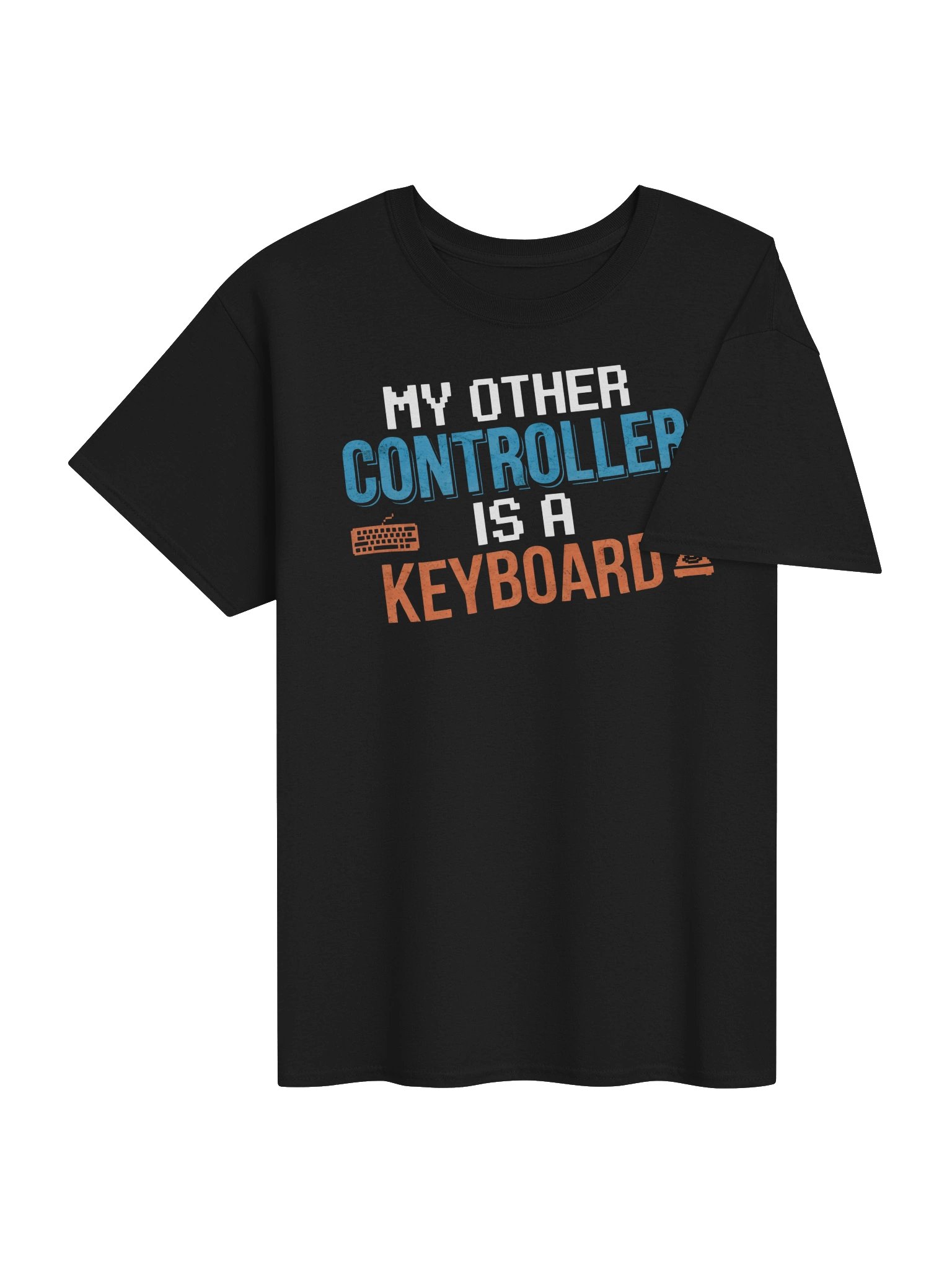 My Other Controller is a Keyboard Heavy Cotton Tee product image (6)