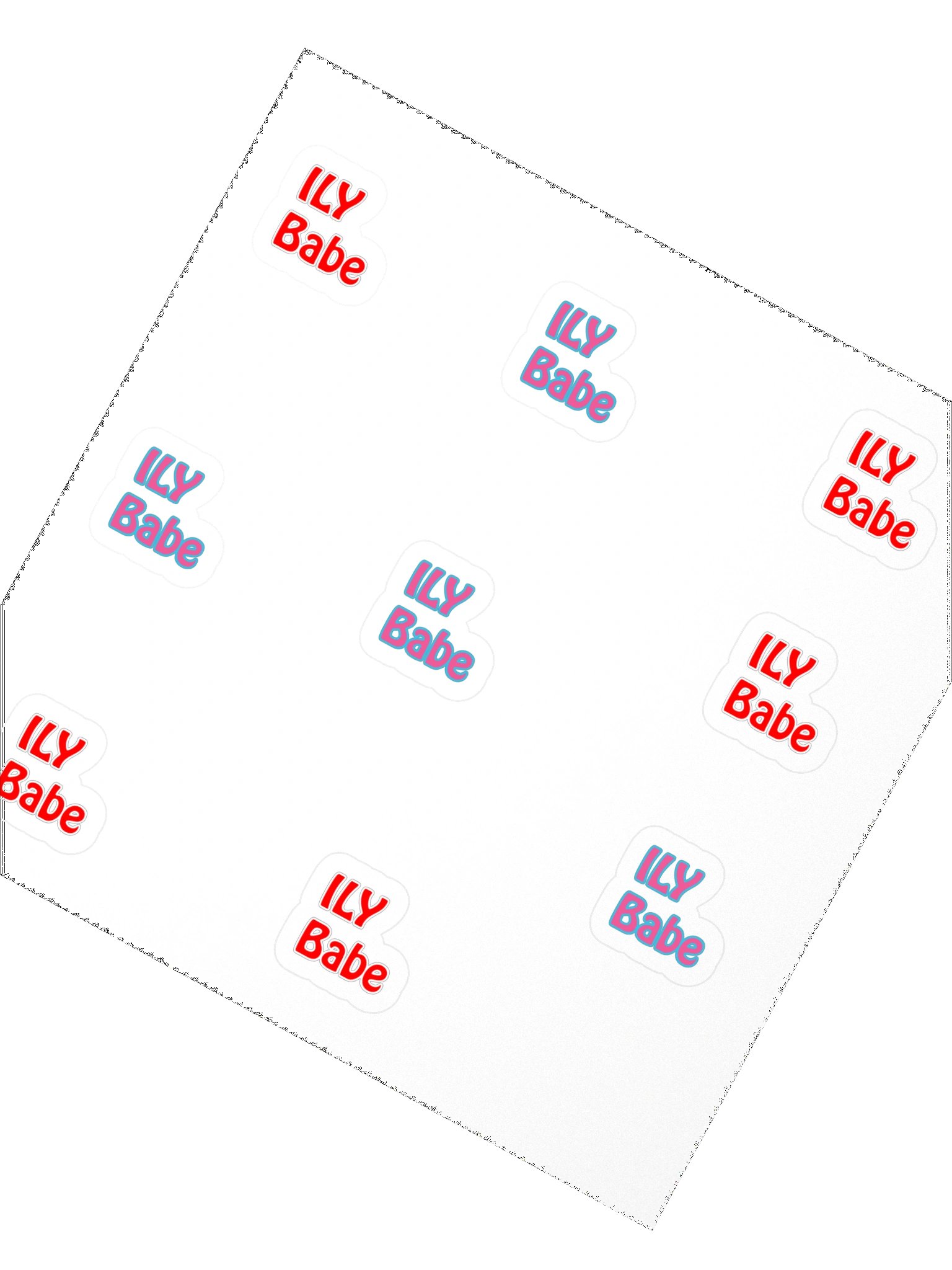 ILY Babe Valentine’s Day Stickers 9PK product image (2)