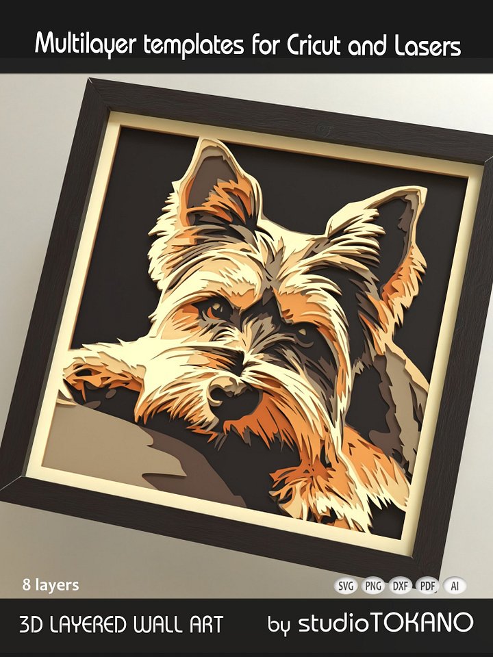 Yorkie Shadow Box product image (1)