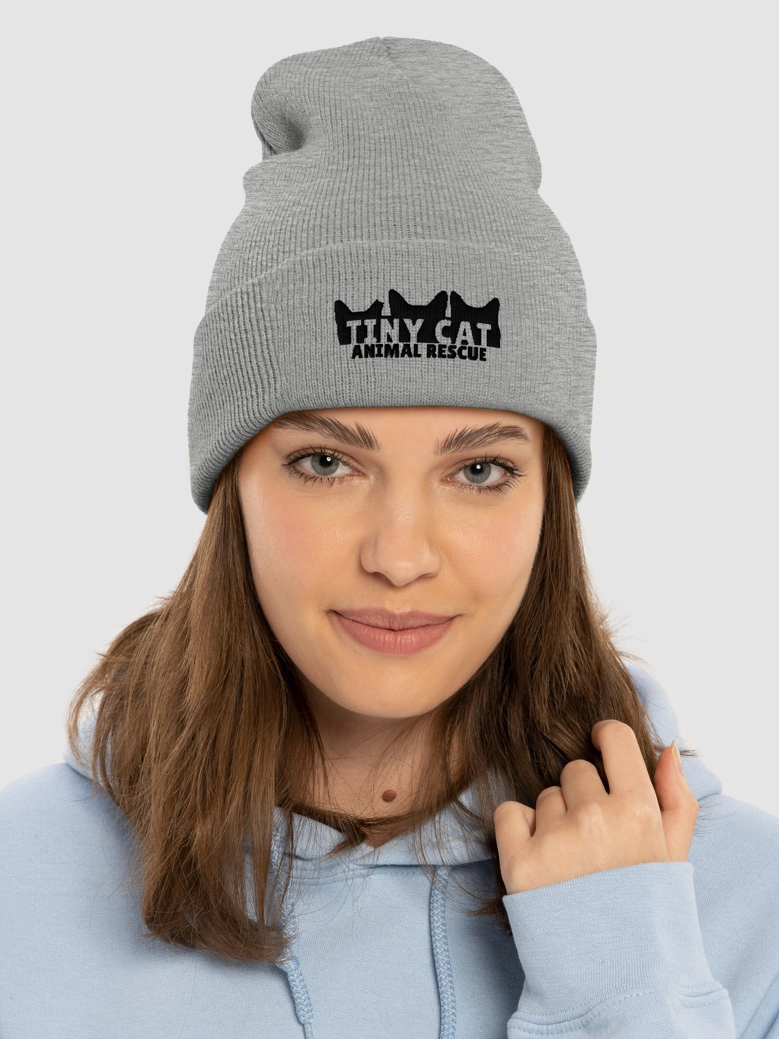 Tiny Cat Embroidered Beanie product image (3)