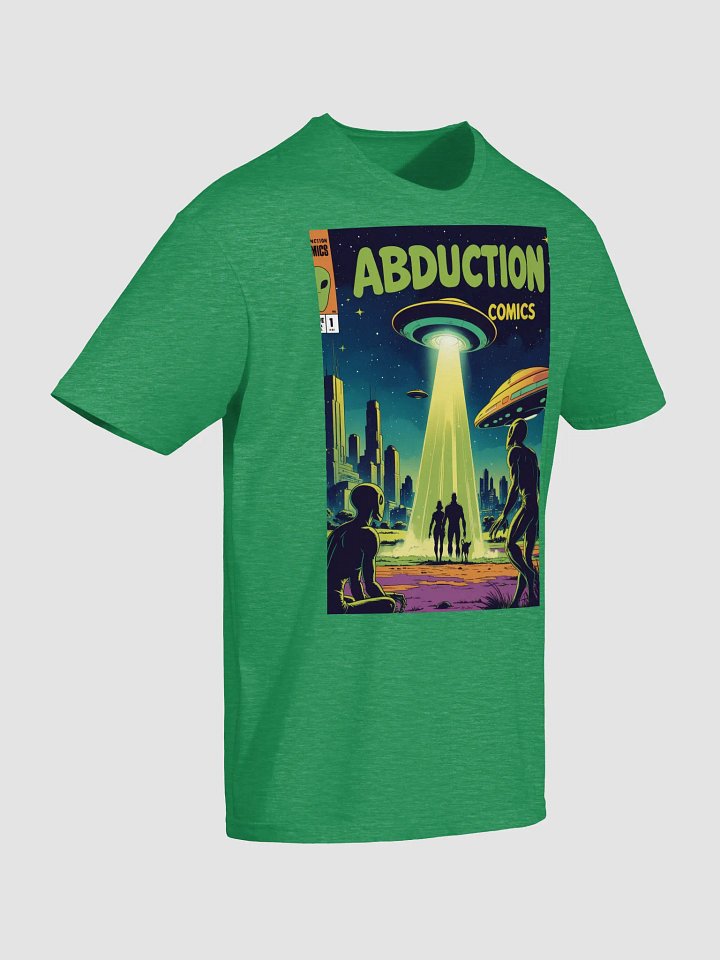 1970s Sci-Fi Comic T-Shirt – Retro Alien Abduction Art product image (12)