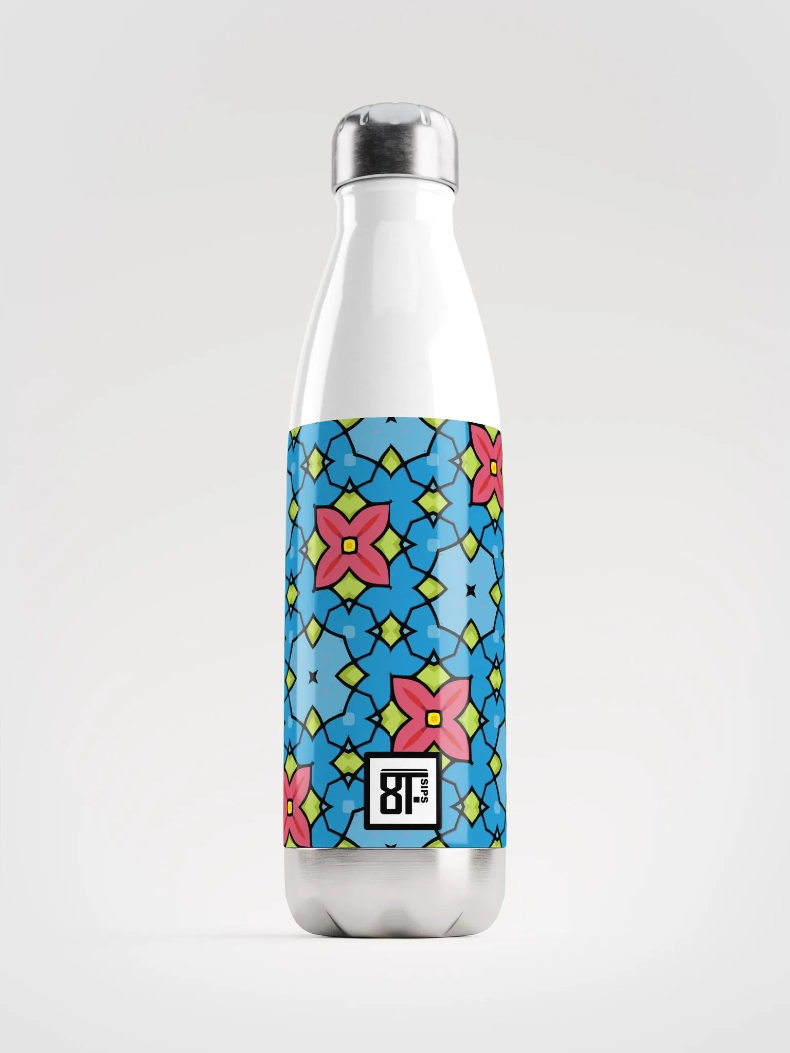 8T Sips Mosaic Stainless Steel Water Bottle product image (1)