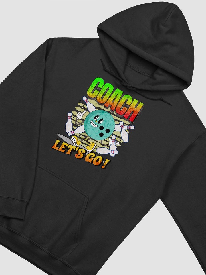 Retro Mascot Coach Bowling Energetic Hoodie product image (2)