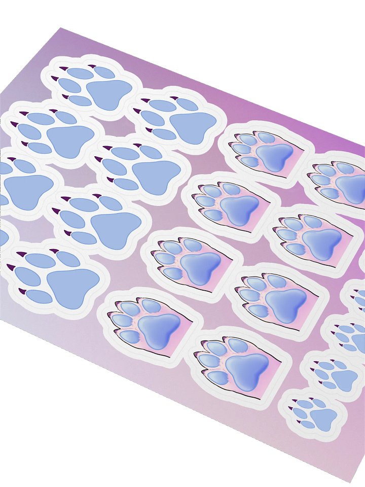 Paw Print Sticker Sheet product image (2)
