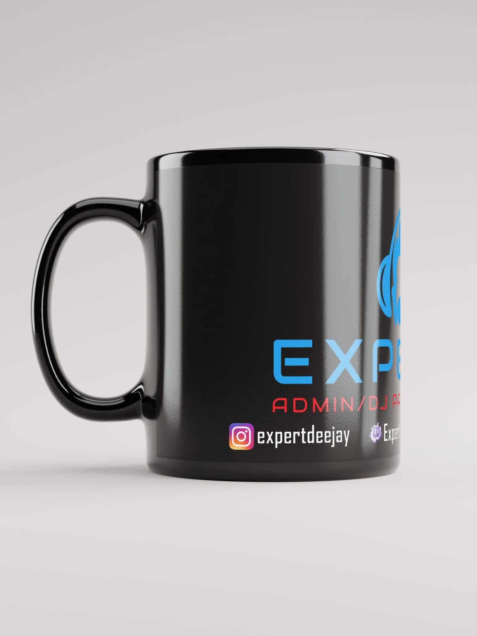 Glossy Mug Black Type 2 product image (6)