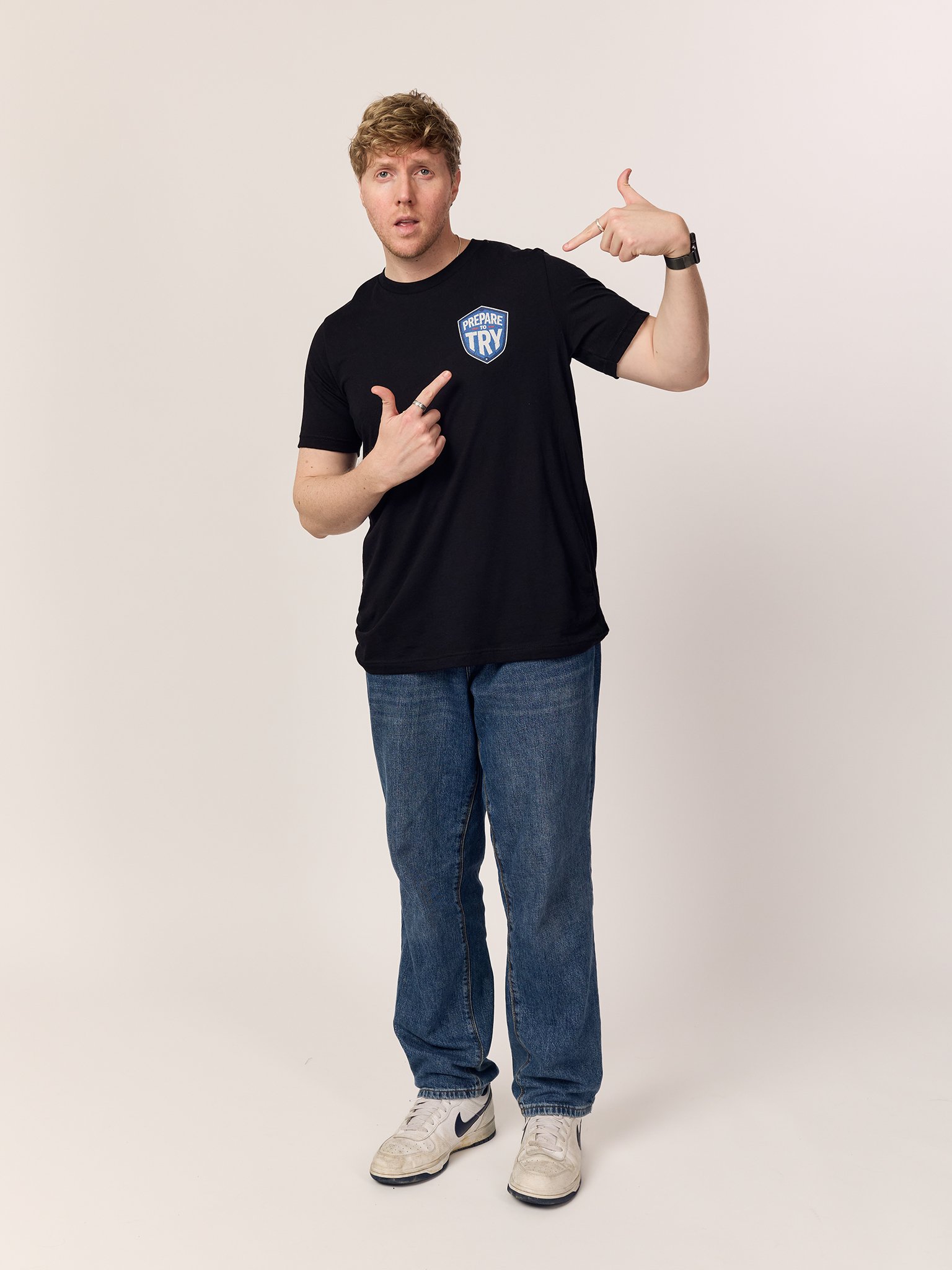 Prepare To Try T-Shirt (Colour Shield) product image (2)