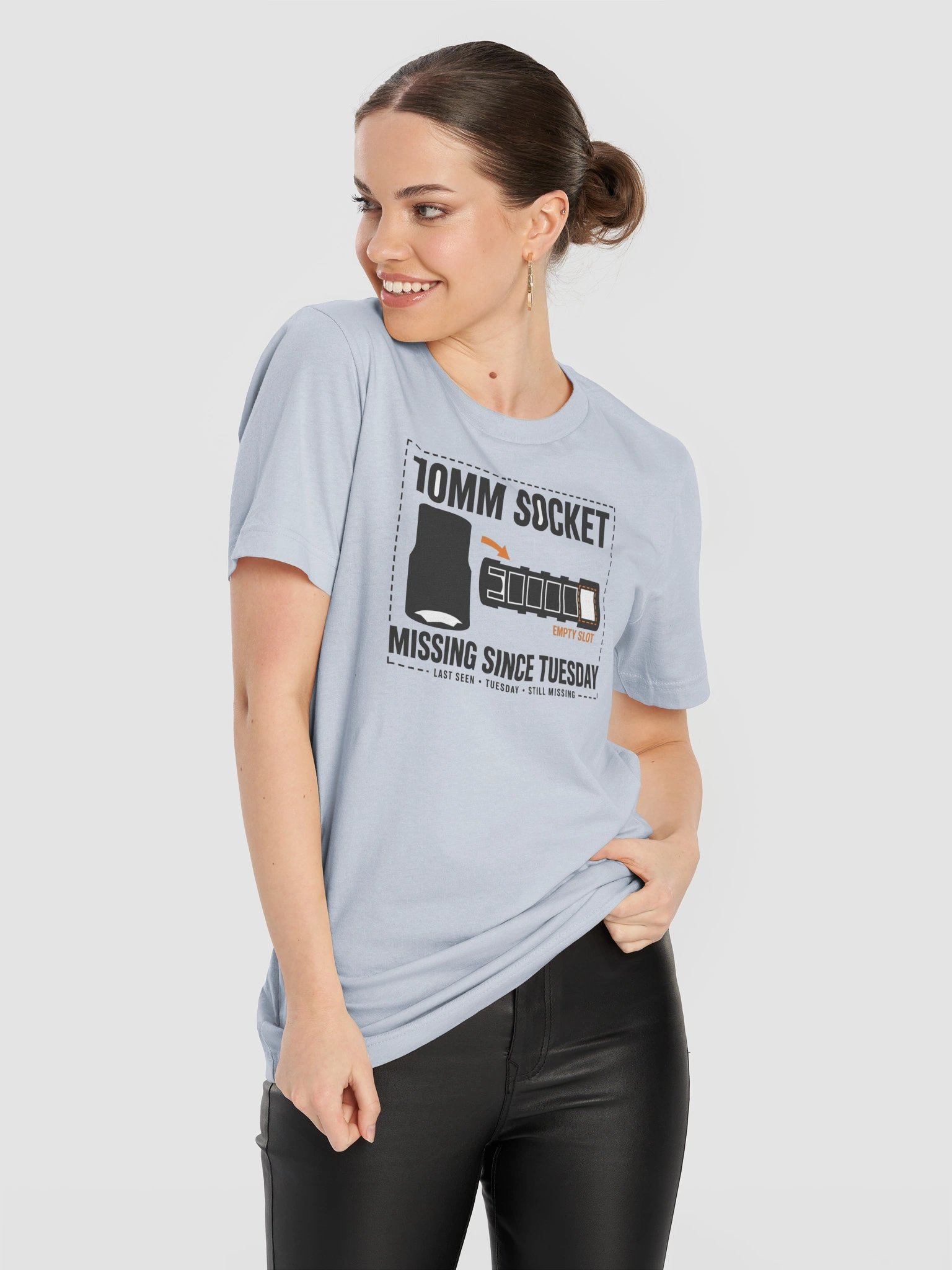 10mm Socket Missing Since Tuesday Funny Mechanic T-Shirt product image (11)
