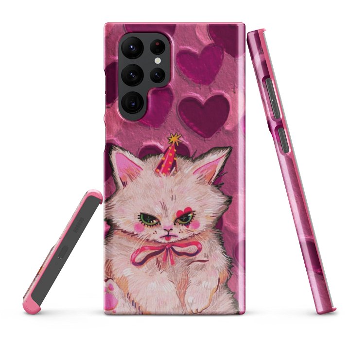Cute Grumpy Party Cat Snap Case for Samsung® product image (2)