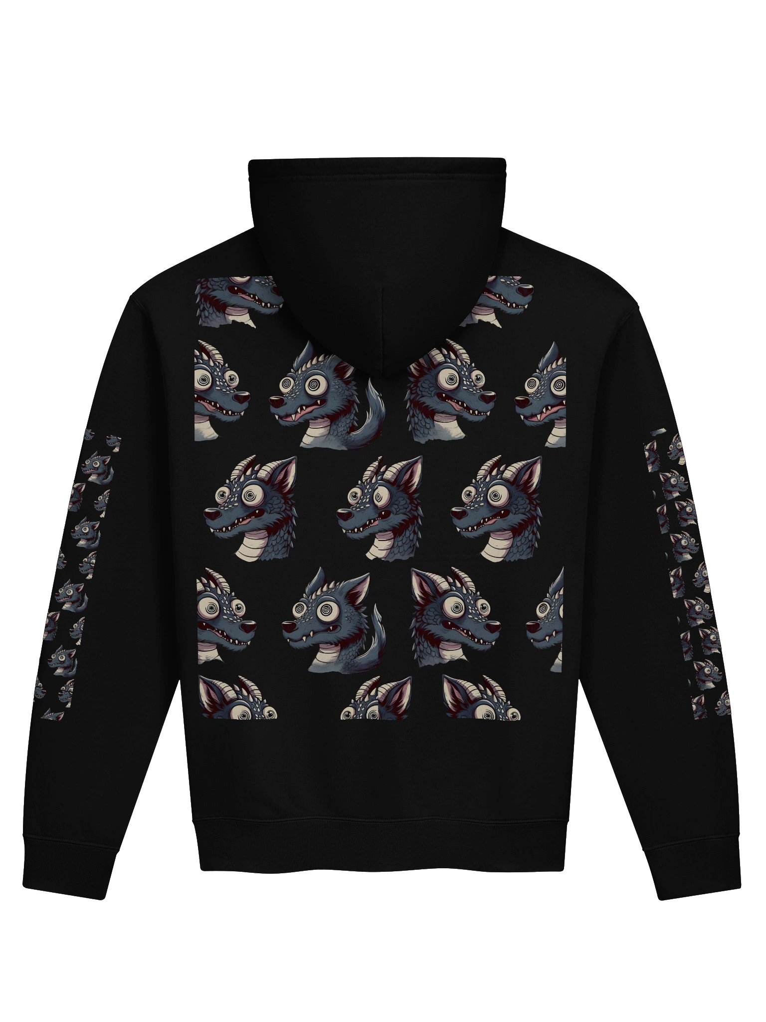 Whimsical DragonWolf Pack Hoodie product image (10)
