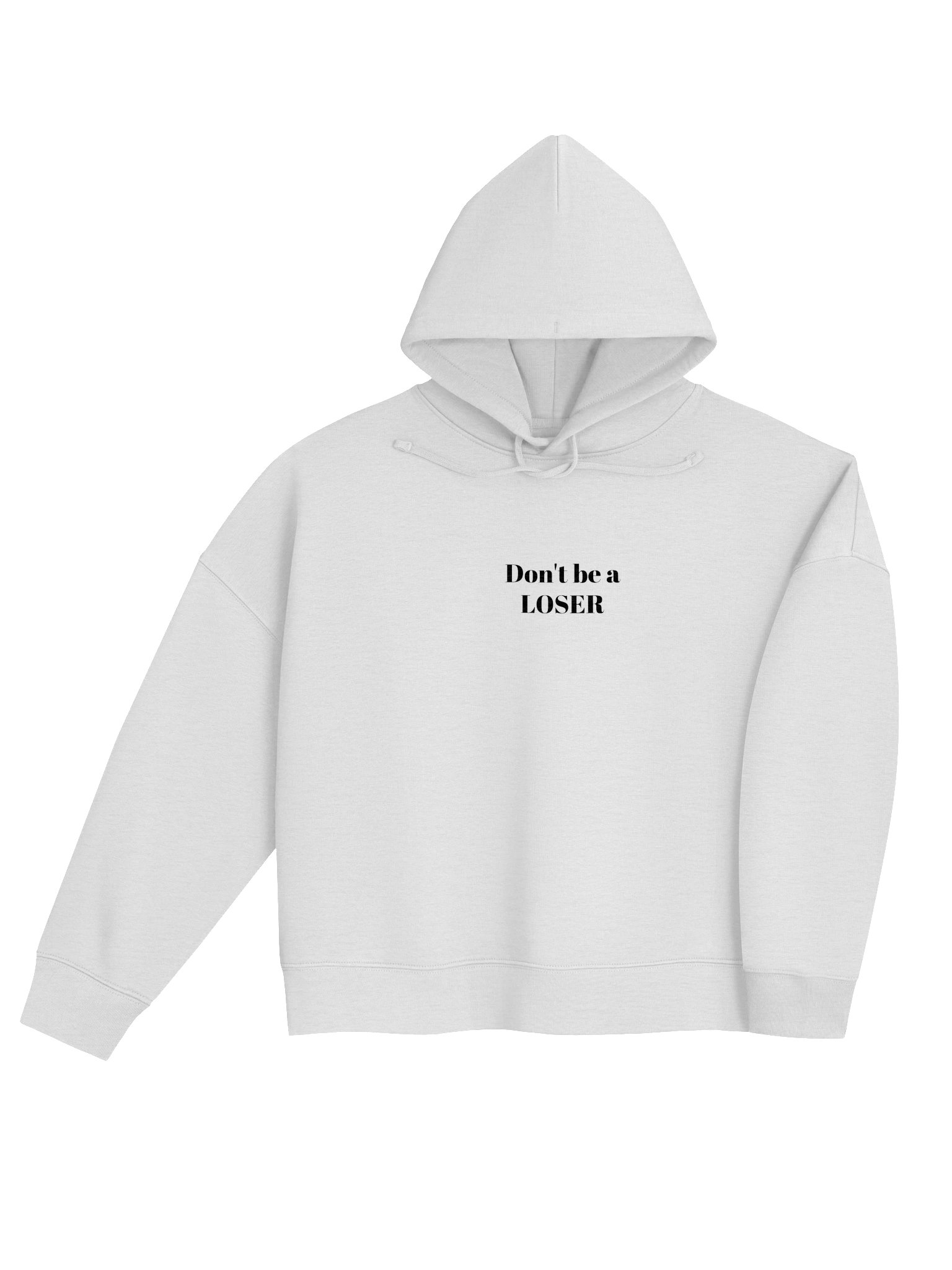 Don't be a LOSER womens hoodie (heather grey) product image (4)