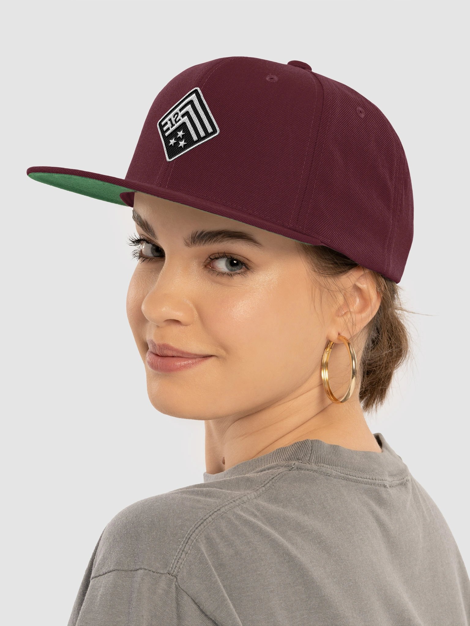 Schwarber’s Neighborhood Heroes Snapback Hat (Black & White Logo) product image (5)