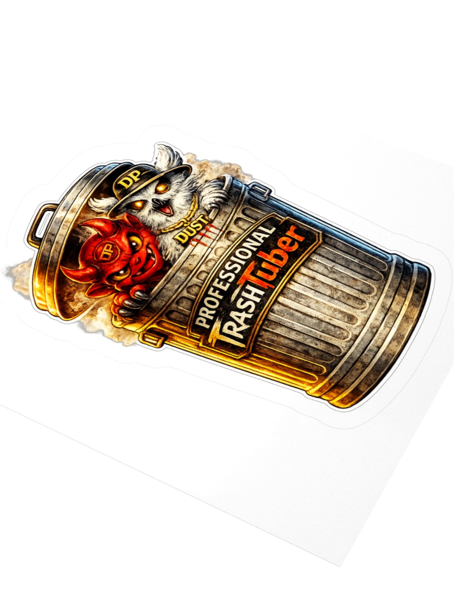Trash Tuber 3" x 3" sticker product image (3)