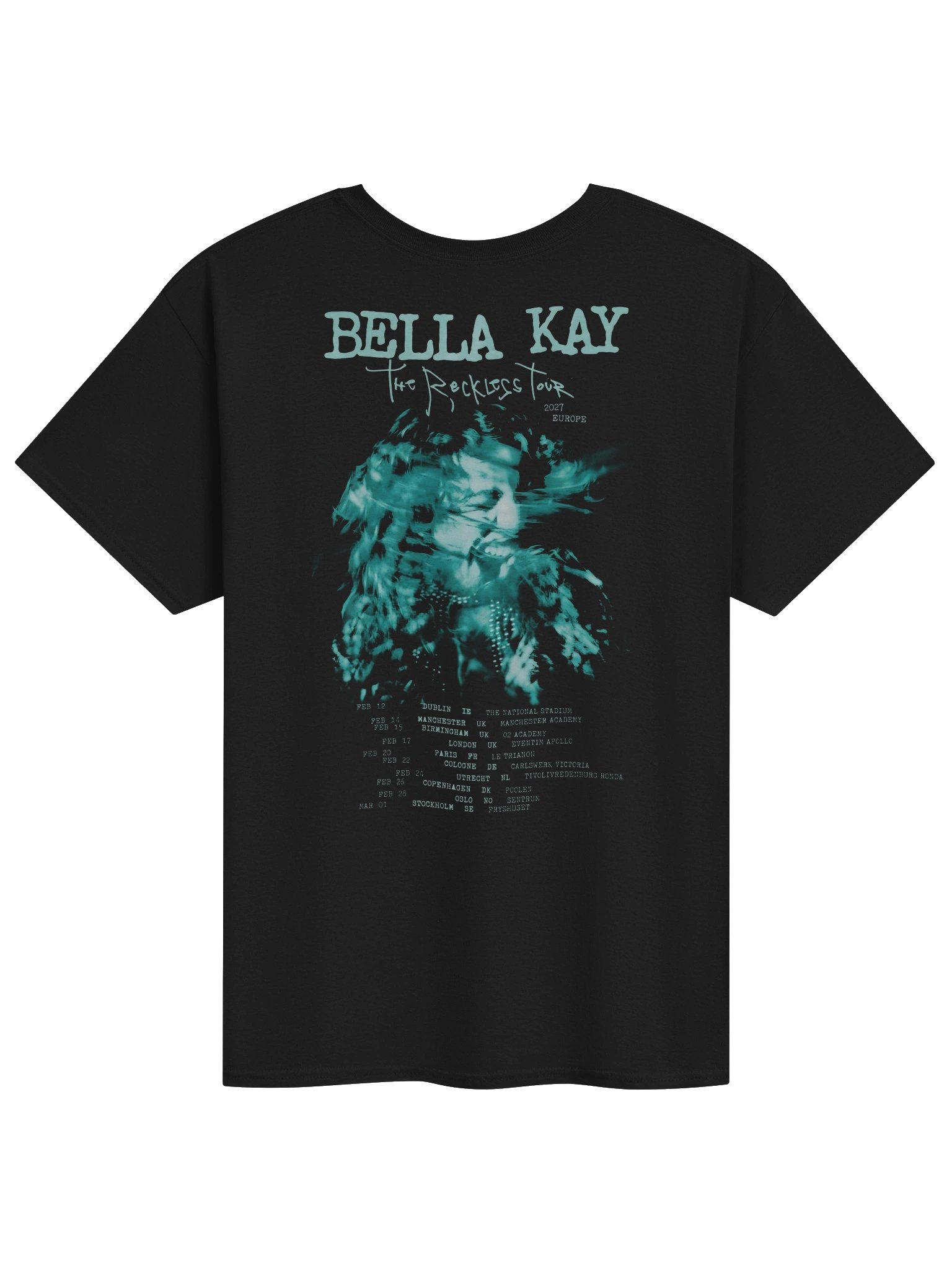 Bella Kay The Reckless Tour Europe 2027 Merch T-Shirt product image (2)