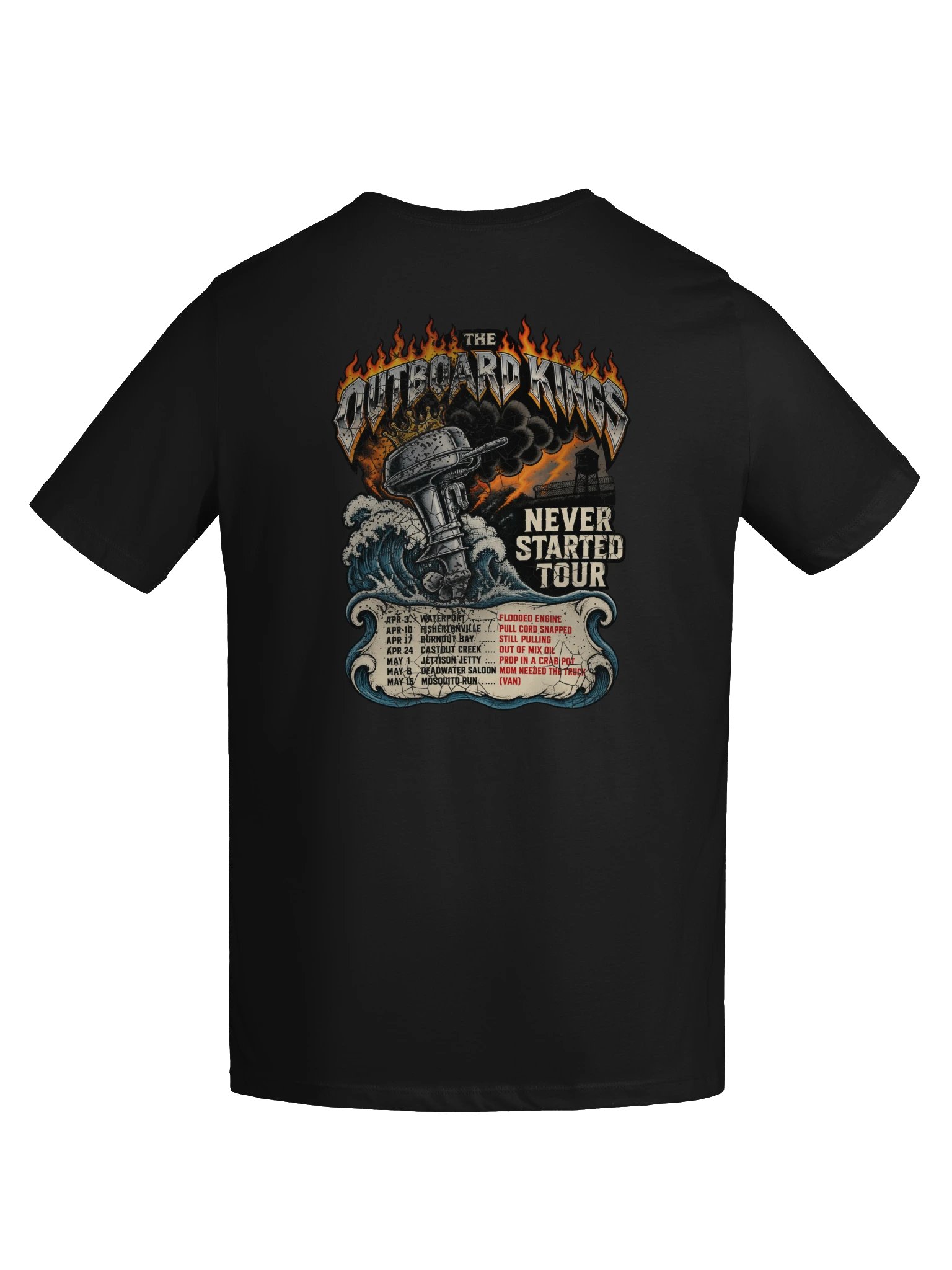Outboard Kings - Never Started Tour - Women's Relaxed Tee product image (17)