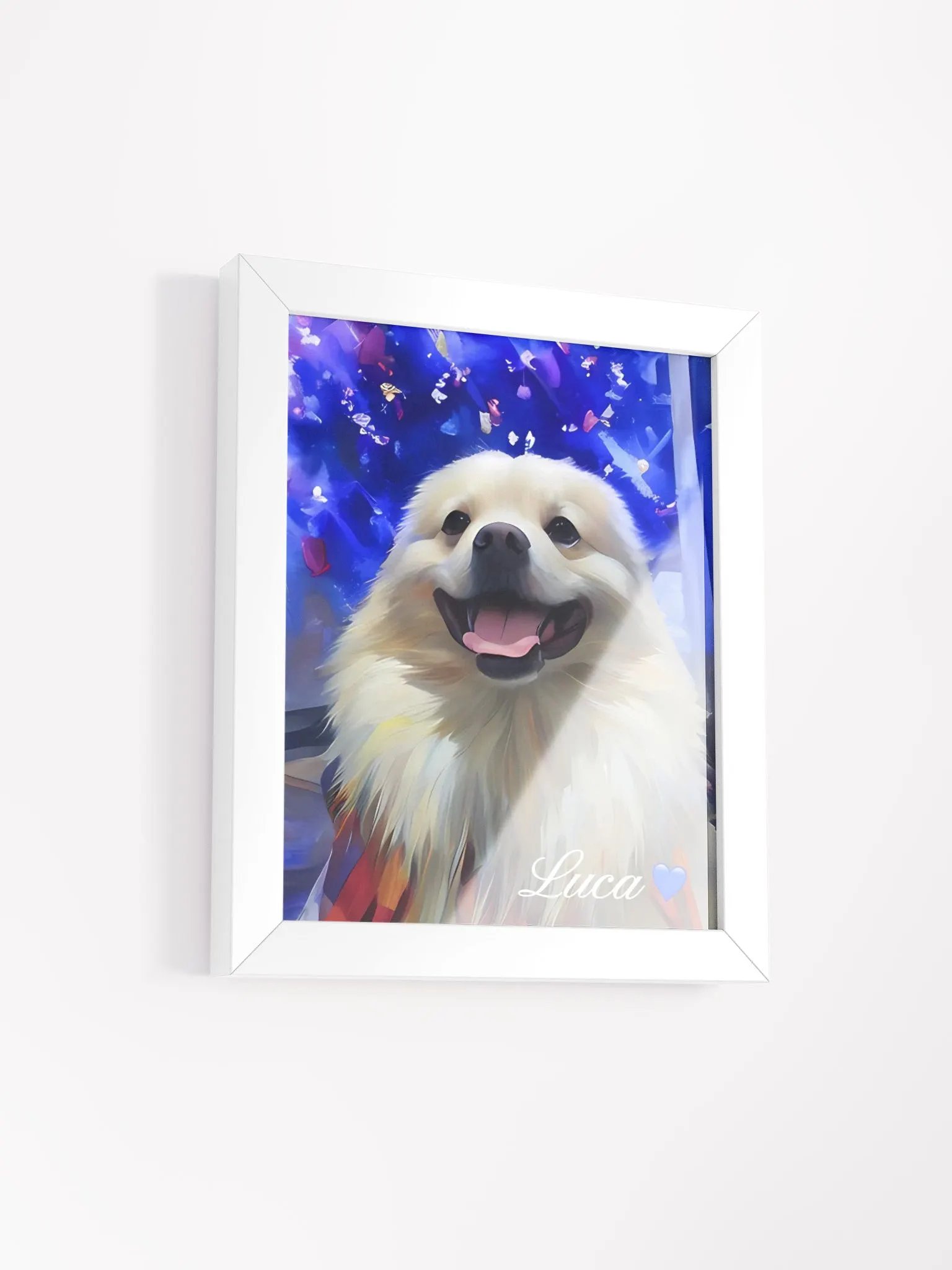 KNOW LUCA’S STORY💙 FRAMED PET ART / HIGH-QUALITY PRINT product image (10)