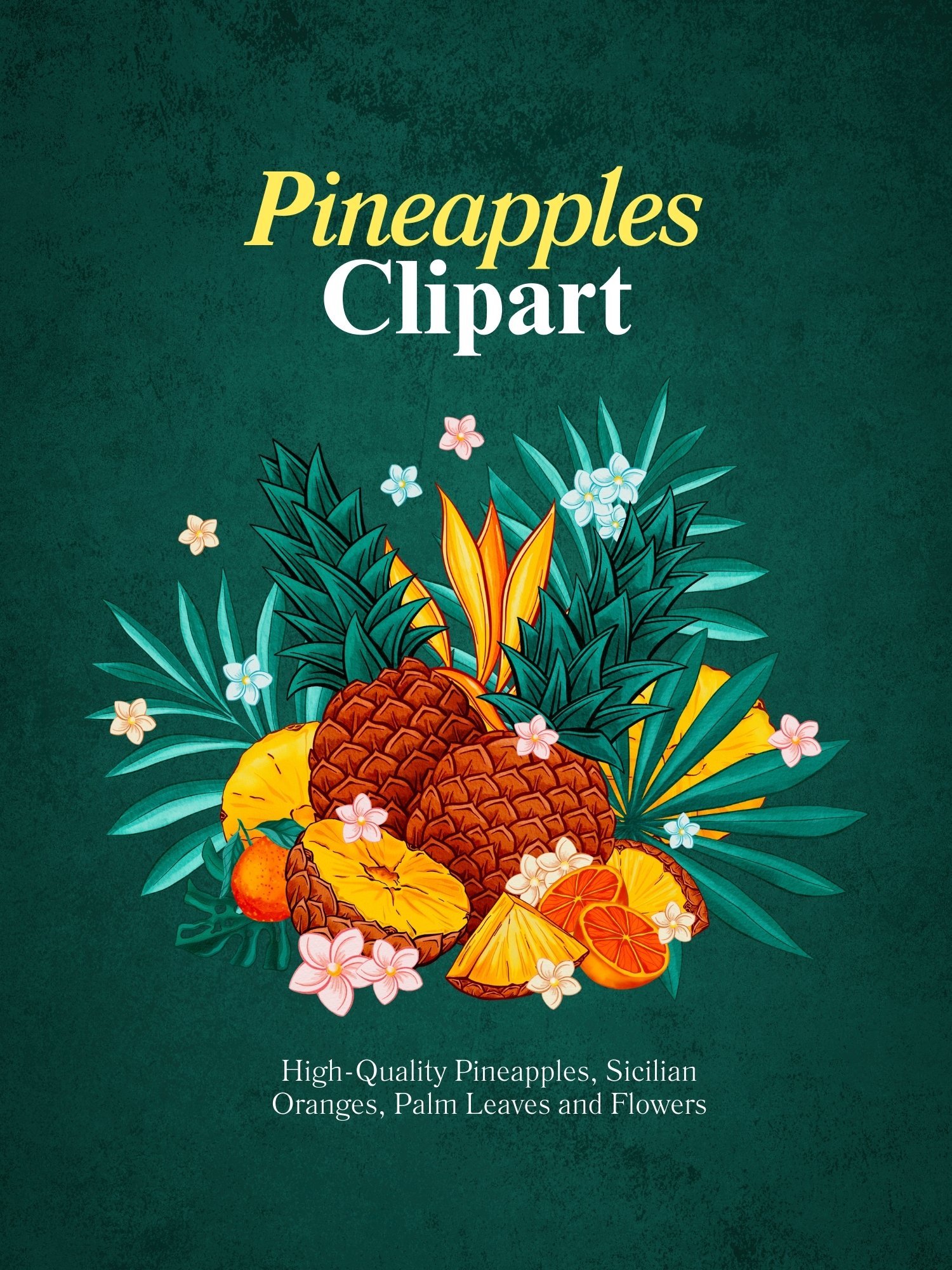Tropical Pineapples Clipart product image (12)