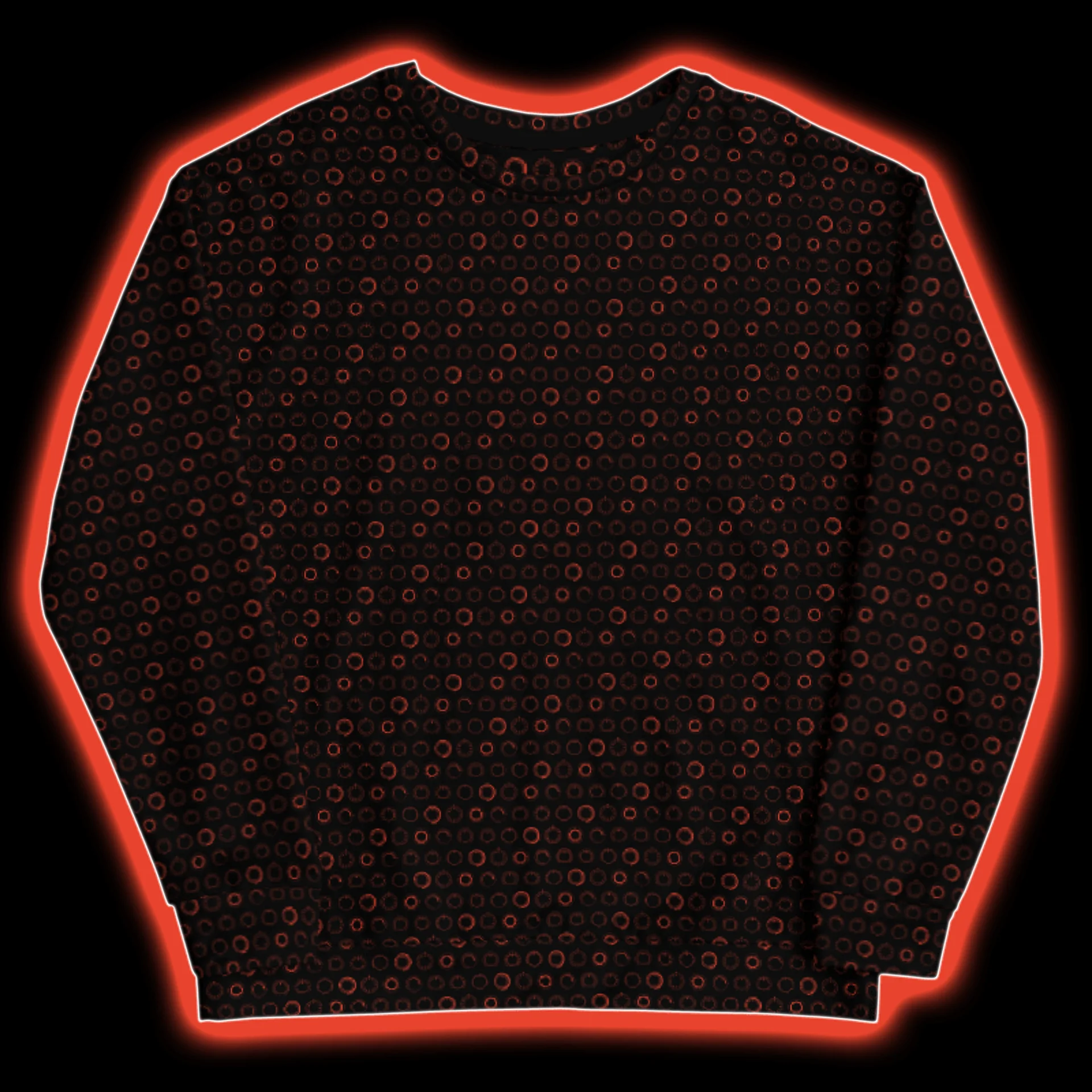 Synthesis Controls Sweatshirt - (7 Modular Synth Dials) CADMIUM product image (7)