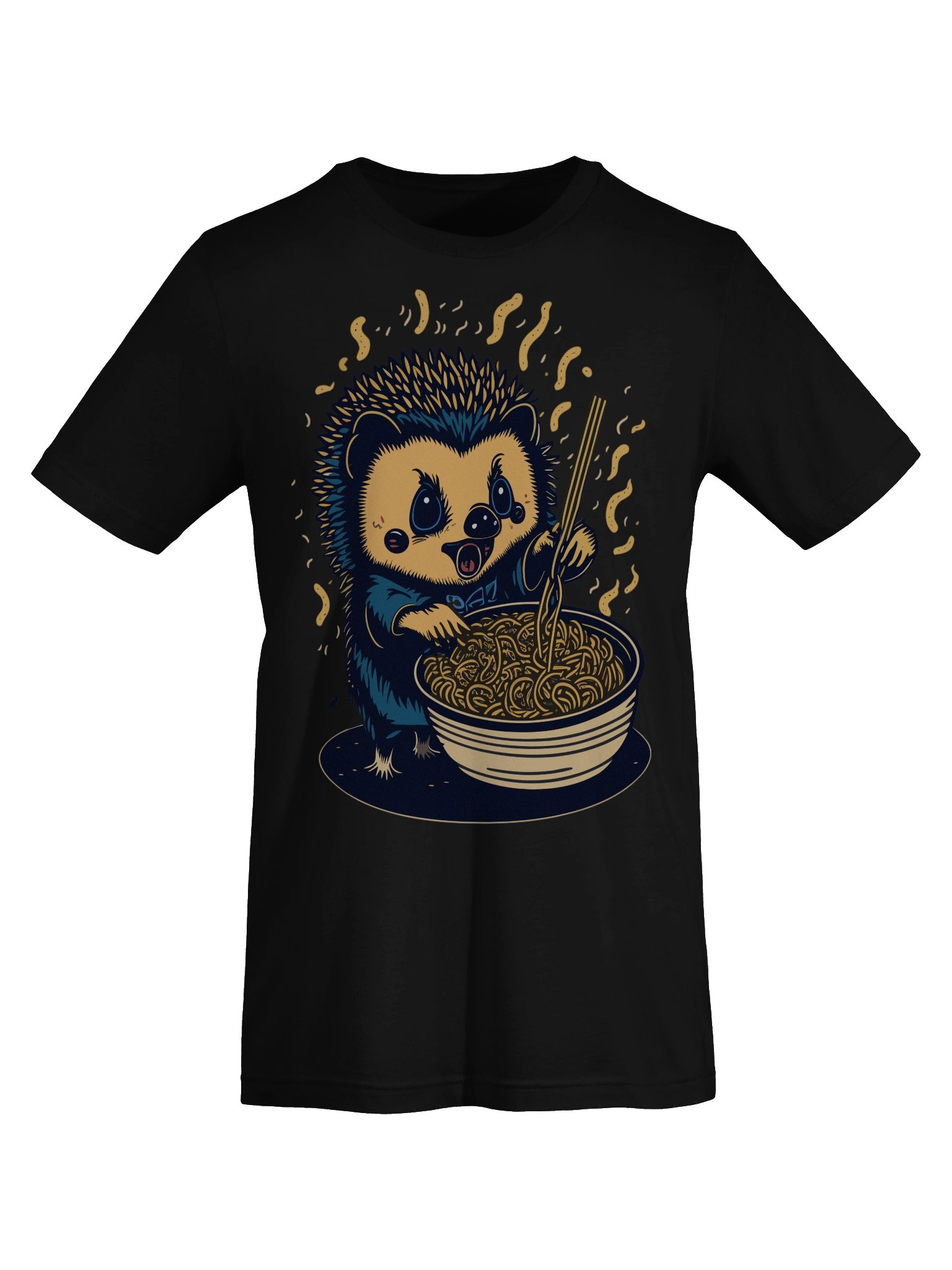 Noodle-Loving Hedgehog T-Shirt product image (69)