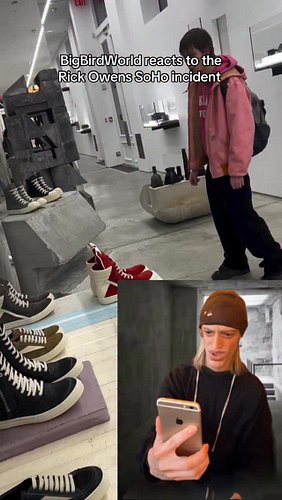 @fellofflean next time check in with ME #bigbirdcity #rickowens #avantgarde #sohonyc #comedyskit