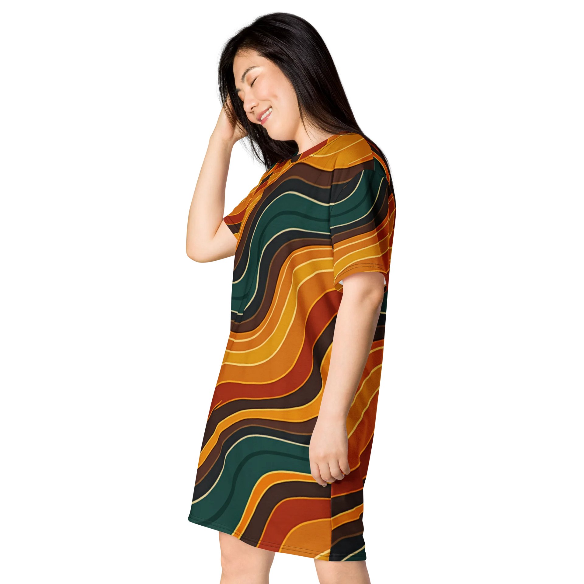Barry Grady 'Flowing Waves' All-Over Dress product image (3)