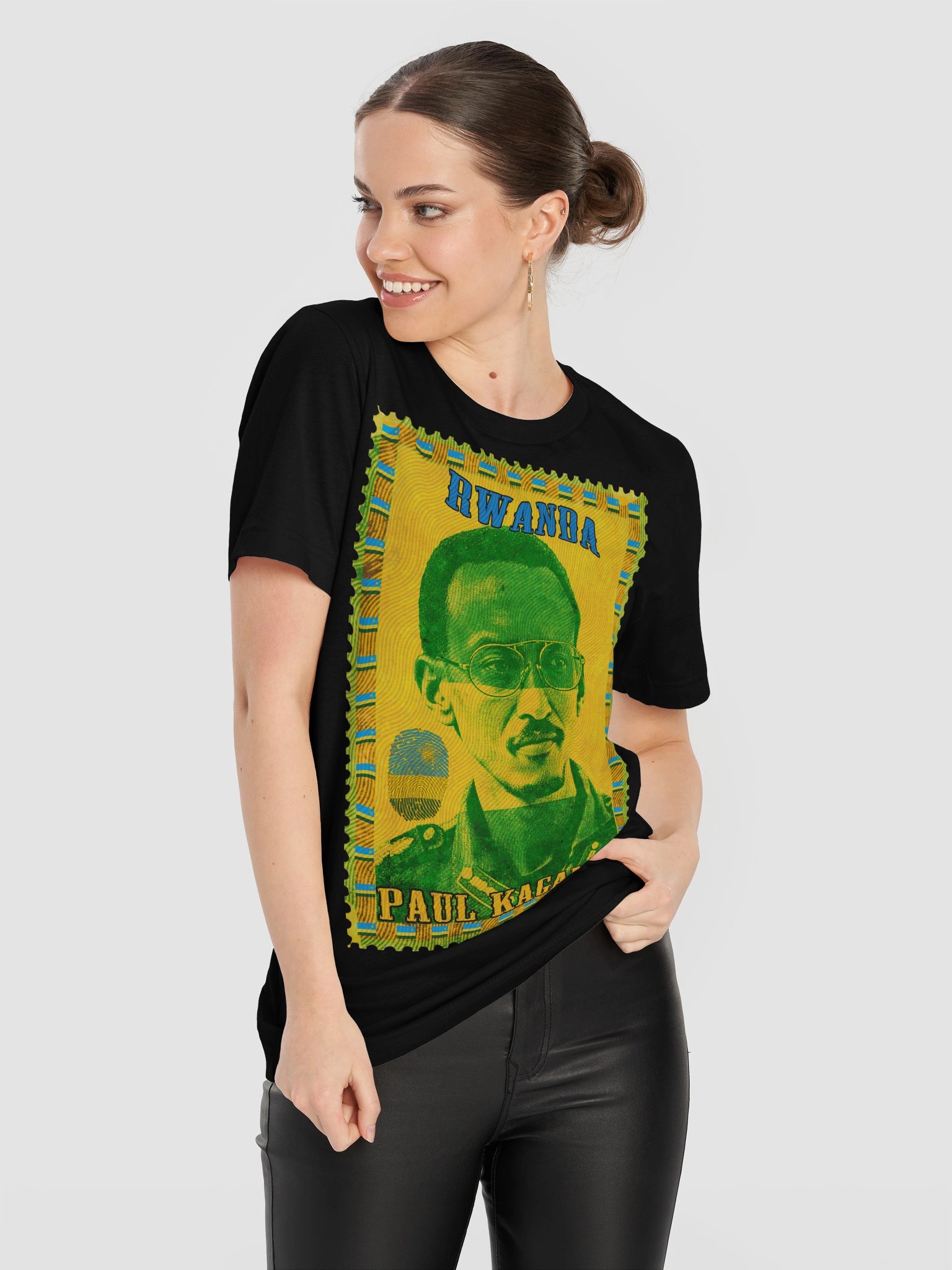 Vintage Postage Stamp of Paul Kagame Rwanda T-Shirt product image (102)