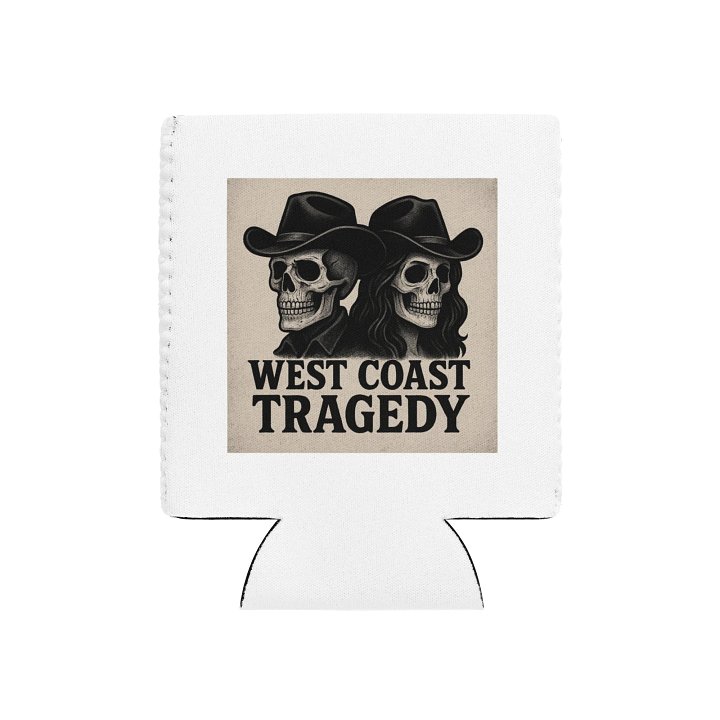 West Coast Tragedy Cowboy Skull Can Cooler product image (1)