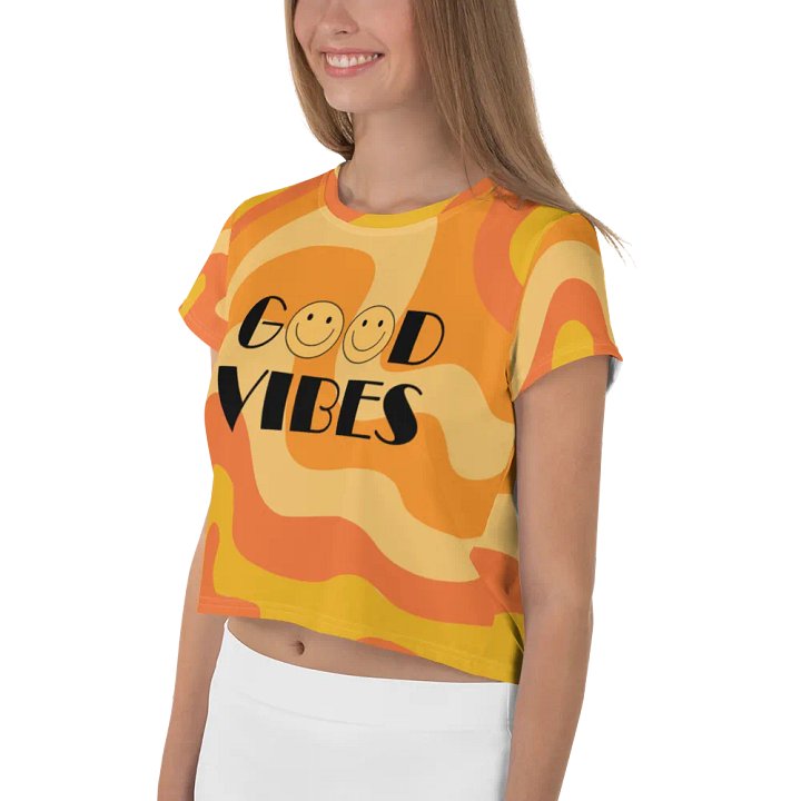 Good Vibes Swirly Crop Tee product image (2)