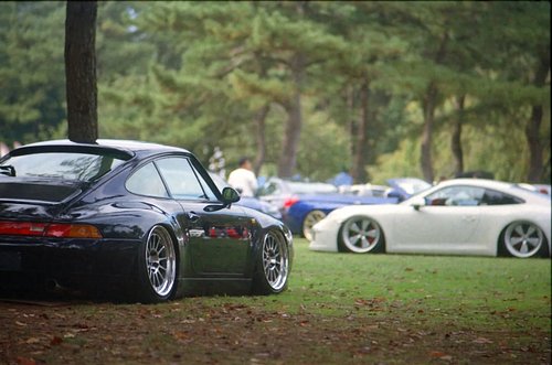 Porsche's in the park
